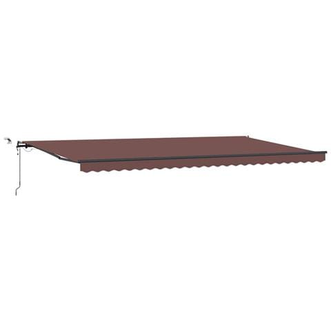Tenda da Sole Retrattile Automatica con LED Marrone 600x300 cm - Foto 1