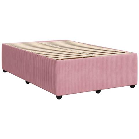 Giroletto a Molle con Materasso Rosa 120x190 cm in Velluto - Foto 9