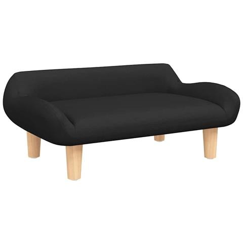 Lettino per Cani Nero 70x40x24 cm in Tessuto - Foto 1