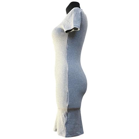 Coolcat Abito Al Ginocchio Elegante Manica Corta Comodo Grigio Taglia S - Foto 7