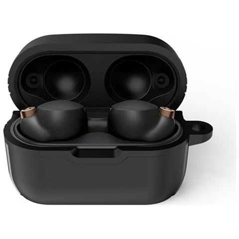 Custodia Protettiva In Tpu Compatibile Con Auricolari Bluetooth Wireless Sony Wf-1000xm5 - Antishock, Antipolvere Black - Foto 1