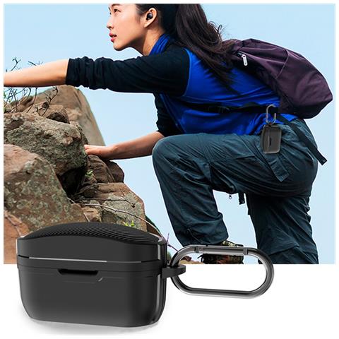 Custodia Protettiva In Tpu Compatibile Con Auricolari Bluetooth Wireless Sony Wf-1000xm5 - Antishock, Antipolvere Black - Foto 5
