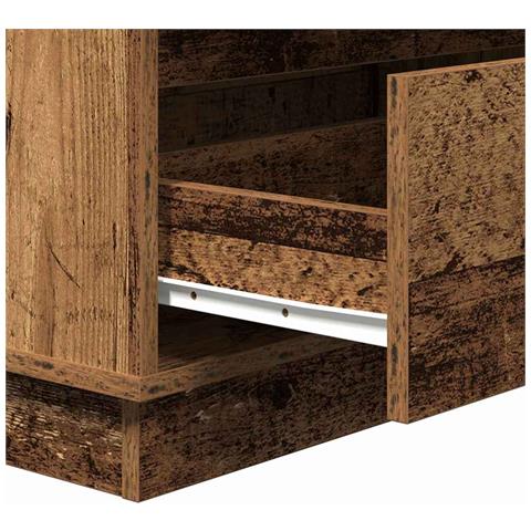 Armadio da Notte con cassetto Legno vecchio 71 x 34.5 x 75 cm - Foto 9