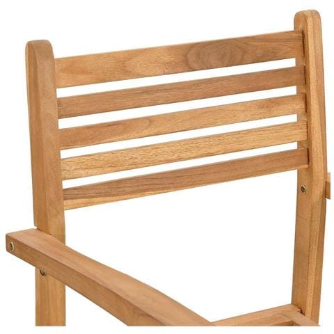 Sedie impilabili da giardino 2 pcs Marrone 55.5 x 55.5 x 90 cm - Foto 9