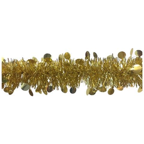 Decoración De Navidad Dstrak, Adorno Navideño, Ornamento De Navidad, Decoración Festiva, Made In Italy, 1000x8 H8 Cm, Oro - Foto 2