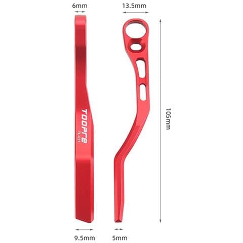 Guidacatena Per Bici Da Corsa - Protezione Anti-caduta In Lega Di Alluminio Red - Foto 2