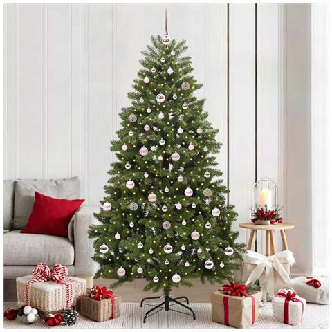 Albero di Natale artificiale Verde 210 cm PVC e Metallo - Foto 2
