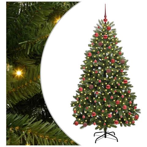 Albero di Natale artificiale Verde 180 cm PVC e Metallo - Foto 1