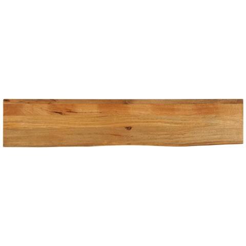 Piano Tavolo Bordi Vivi 180x30x2,5 cm Legno Massello di Mango - Foto 1