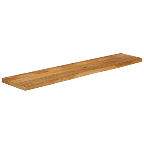 Piano Tavolo Bordi Vivi 180x30x2,5 cm Legno Massello di Mango - Foto 2