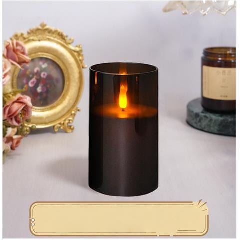 Candela Led Nera Senza Fiamma - Effetto Fiamma Realistico, A Batteria, Perfetta Per Natale, Compleanni E Matrimoni - Foto 5