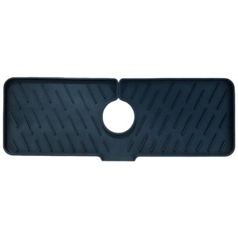 Tappetino Scolapiatti Multifunzionale Pieghevole In Silicone Per Rubinetto Grande Black - Foto 1