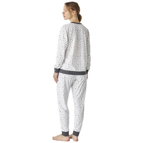 Pigiama Da Donna In Cotone A Maniche Lunghe Jjbep1501 - Foto 2