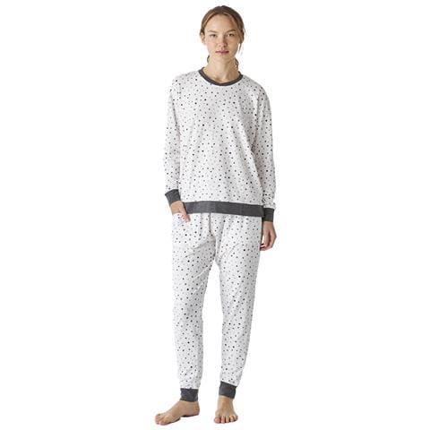 Pigiama Da Donna In Cotone A Maniche Lunghe Jjbep1501 - Foto 1