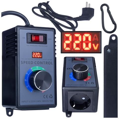 Regolatore Di Tensione 4000w - Controllo Preciso 0-240v Ac | Display Tensione, Interruttore On /off | Uso Universale Per Motori, Riscaldatori, Lampade - Foto 1
