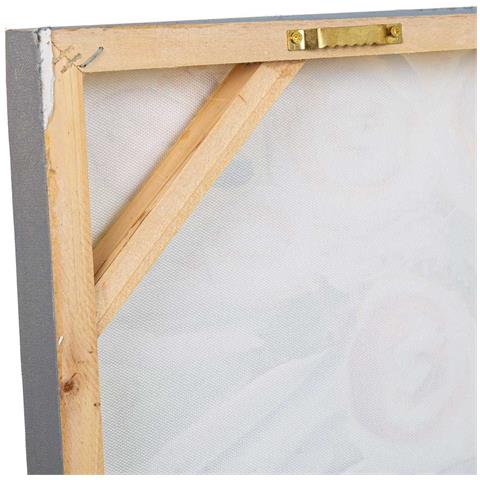 Quadro Dipinto A Mano Con Rilievo Bianco 80x80x3h - Foto 8