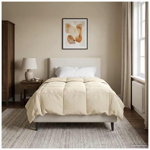 Piumone Completo Annuale Crema 155 x 200 cm Microfibra - Foto 2