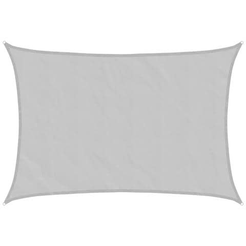 Vela Parasole Grigio Chiaro 2,5x2 m 100% Poliestere Oxford - Foto 1
