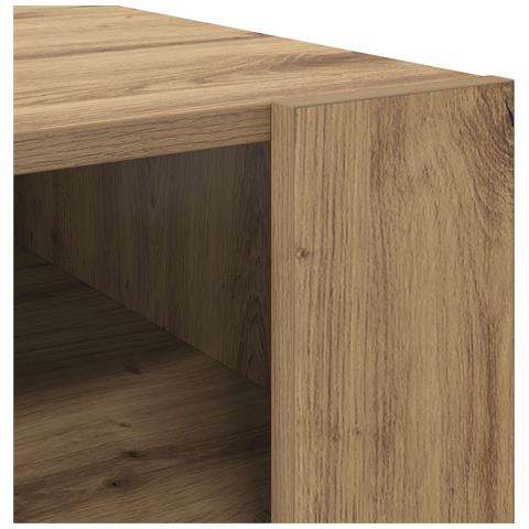 Tavolino da salotto Rovere artigianale 92 x 53 x 45 cm - Foto 8