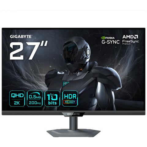 G27Q20 Monitor Gaming 27” QHD - 2560 x 1440, 200Hz, 0.5ms, Compatibile G-Sync, FreeSync Premium, HDR10, HDMI 2.0, DisplayPort 1.4 - Foto 2