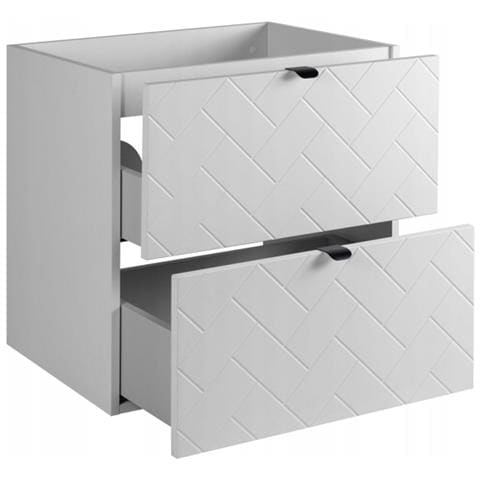 | Mobiletto 80 cm - Blanc Mat - Mobili da bagno - Mobili da bagno - Mobiletto - Senza ripiano - Libreria bianca - Foto 2