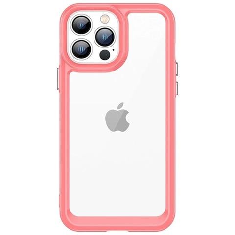 Custodia Outer Space Per Iphone 12 Pro Max, Cover Rigida Con Cornice Gel, Rossa - Foto 7