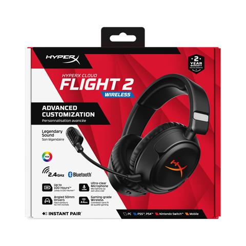 Cloud Flight 2 - Cuffie da gaming wireless (Nero) - Foto 1