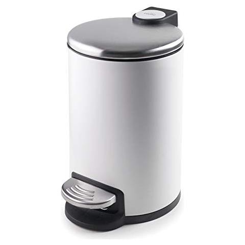 63307 - Cestino per la raccolta differenziata, acciaio inox, bianco, 3 L - Foto 1