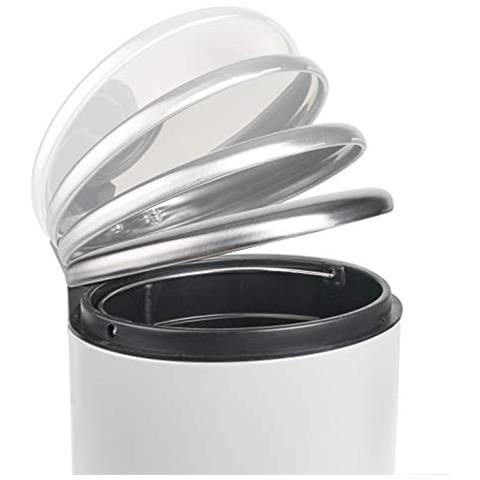 63307 - Cestino per la raccolta differenziata, acciaio inox, bianco, 3 L - Foto 2