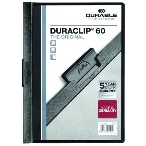 pz. 1 Cartelline Duraclip 6 mm. nero 6 mm 220901 - Foto 2