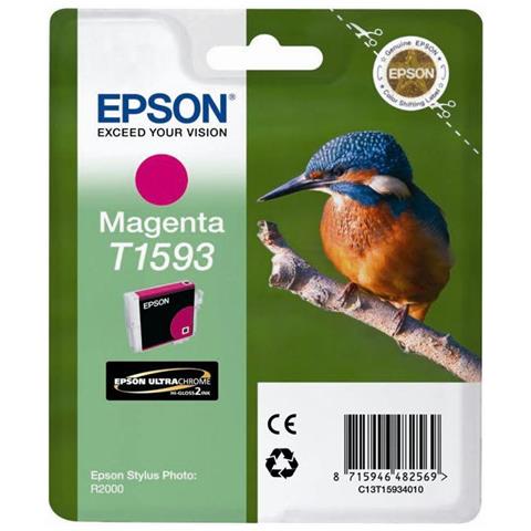 C13T15934010 Cartuccia Ink Originale Magenta per Stylus Foto R2000 Capacità 850 Pagine - Foto 8