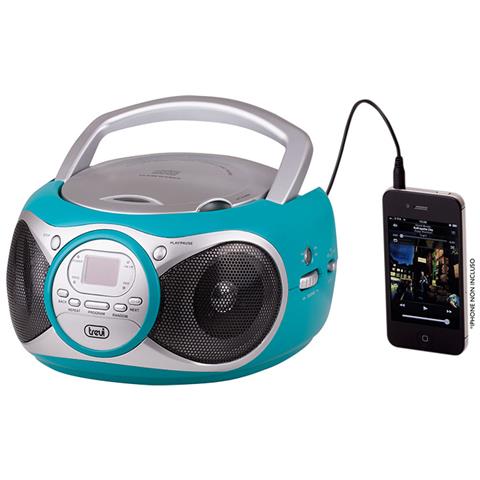 Stereo Portatile Cd Boombox Cd 512 Turchese - Foto 5