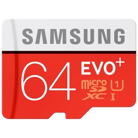 MicroSDHC EVO+ 64 GB di capacità Classe 10 UHS1 con Adattatore SD - Foto 2
