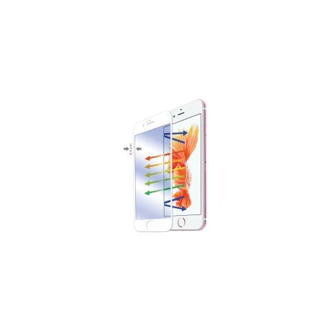 GLASS701WH Pellcola in Vetro Temperato Anti-Impronte Iphone 6S Plus Bianco - Foto 1
