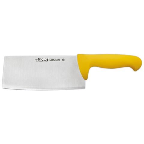 Serie 2900 - Coltello mannaia da cucina - Lama Acciaio Inossidabile Nitrum 200 Mm - Manico Polipropilene Colore Giallo - Foto 1