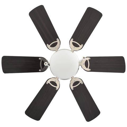 Ventilatore Da Soffitto Decorato Con Luce 82cm Marrone Scuro - Foto 2