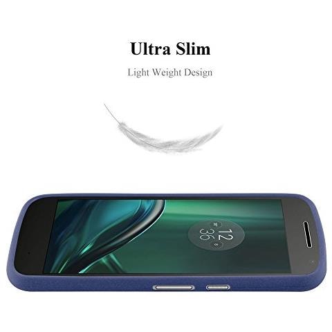Custodia Compatibile Con Motorola Moto G4 / Moto G4 Plus In Frost Blu Scuro - Coperchio Protettivo In Silicone Tpu Flessibile - Foto 2
