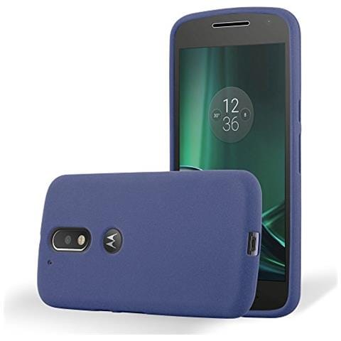 Custodia Compatibile Con Motorola Moto G4 / Moto G4 Plus In Frost Blu Scuro - Coperchio Protettivo In Silicone Tpu Flessibile - Foto 1