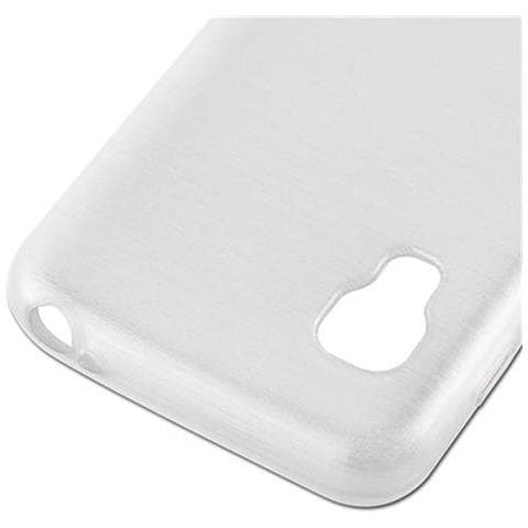 Custodia Compatibile Con Lg L5 Ii (2.gen 2.sim) In Argento - Coperchio Protettivo In Silicone Tpu Flessibile Con Design Spazzolato - Foto 6