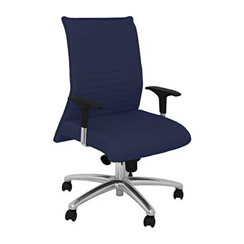 Poltrona Albacete Confidente Bali Blu Navy Sedie Da Ufficio, Taglia Unica - Foto 1