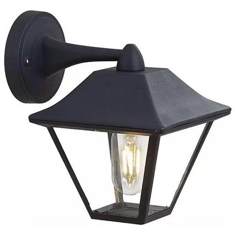 V-tac Vt-843 Portalampada Lanterna Da Giardino Wall Lamp Facing Down Corpo Alluminio Nero Ip44 E27 - Sku 8686 - Foto 1