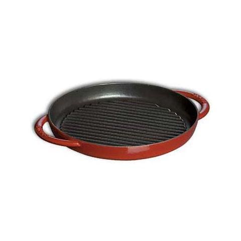 Bistecchiera tonda 22cm rosso ciliegio - Foto 1