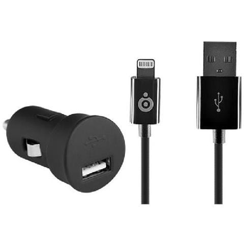 Interactive BC269199, Auto, Universale, Accendisigari, iPhone 5, iPhone 5s, iPhone 5c, iPad, iPad Air, iPad Mini, iPod Nano, iPod Touch, Contatto, Nero - Foto 1