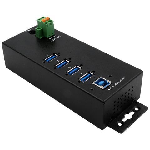 EX-1186HMVS-2 hub di interfaccia USB 3.2 Gen 1 (3.1 Gen 1) Type-B 5000 Mbit /s Nero - Foto 1