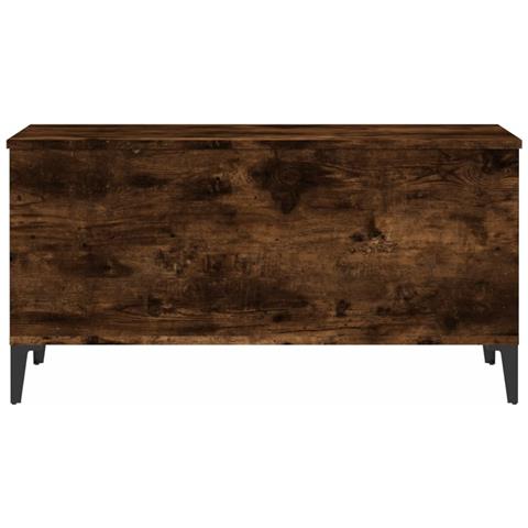 Tavolino Da Salotto Rovere Fumo 90x44,5x45 Cm Legno Multistrato - Foto 9