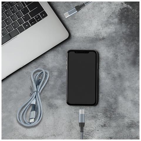 Cavo Di Ricarica Usb-c Da 60 W Con Ricarica Rapida, Compatibile Con Iphone 15/plus/pro Max, Samsung Galaxy S24/s23/s22, Pixel 7 Pro Grey 1 M - Foto 8