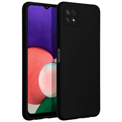 Custodia Tpu Silicone Cover Soft-case Per Samsung Galaxy A22 5g A226 Black - Foto 1