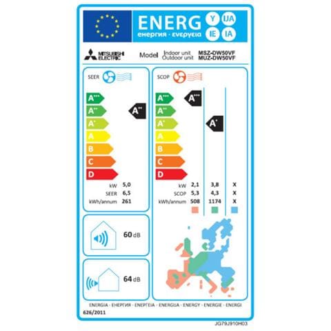 Condizionatore Fisso Monosplit KITDW50VF Smart Potenza 18000 BTU /H Classe A++ /A+ Inverter e Wi-Fi Predisposto - Foto 2