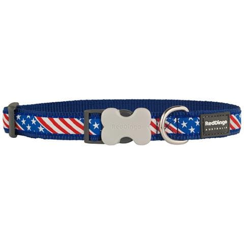 Collare Per Cani Style Us Flag 15 Mm X 24-36 Cm - Foto 3