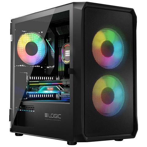 Case Computer Desktop Atx Logic Portos Argb Nero - Foto 2